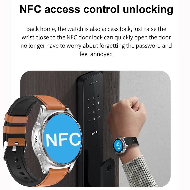 Sports Watch 2023 NEW Fashion Smart Watch Men TWS Wireless Stereo Music Player Heart Rate Monitor Full Touch Smartwatch+Earphone