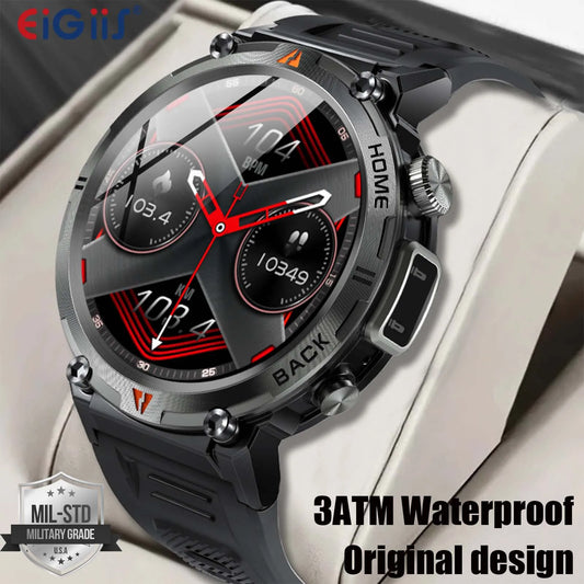 Waterproof Original And Genuine Original Design Men Bluetooth Call Health Monitor With Flashlight