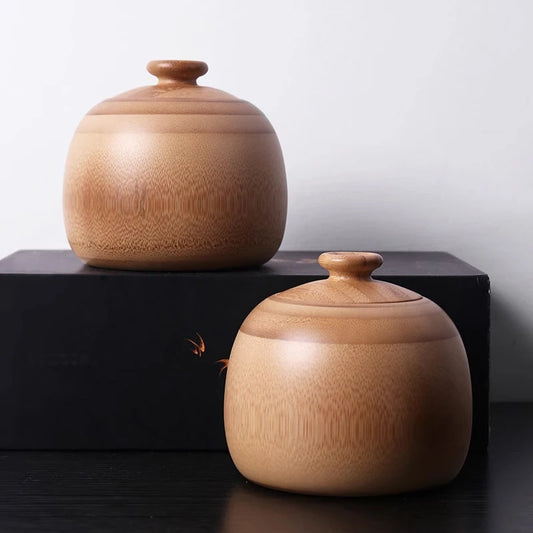 High Quality Bamboo Tea Storage Box Tea Canister With Lid Seal