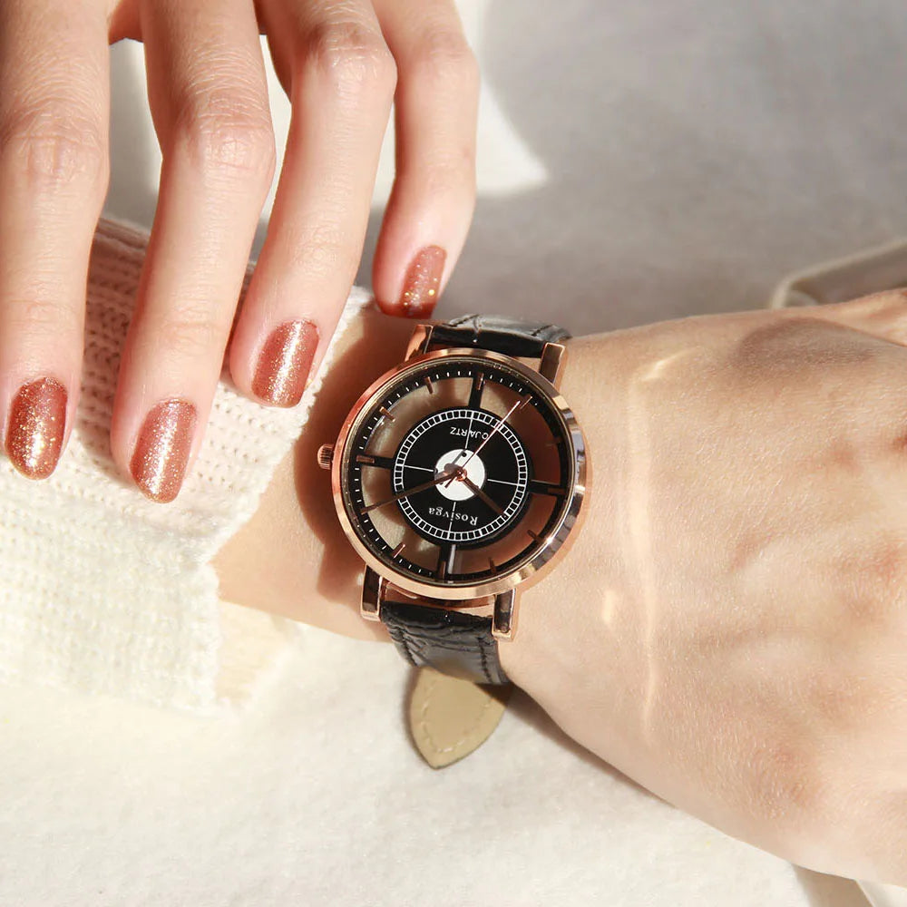 Women Luxury Double Hollow Watch