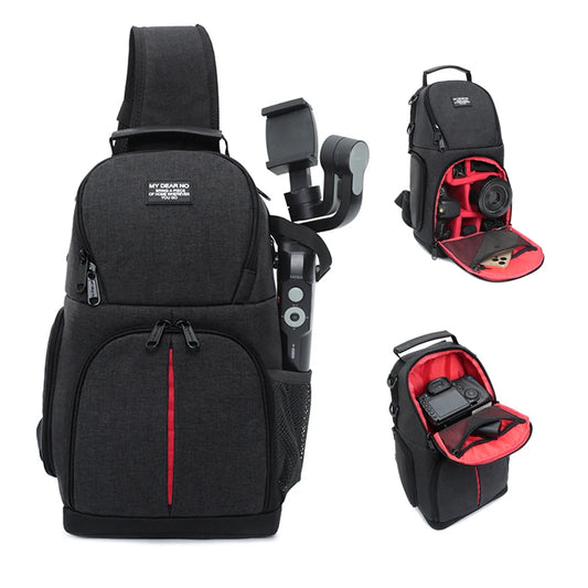 Camera Sling Bag, Digital SLR Photo Bag Shockproof Strap Tripod Holder and Detachable Module Compatible with Canon/Nikon/SONY
