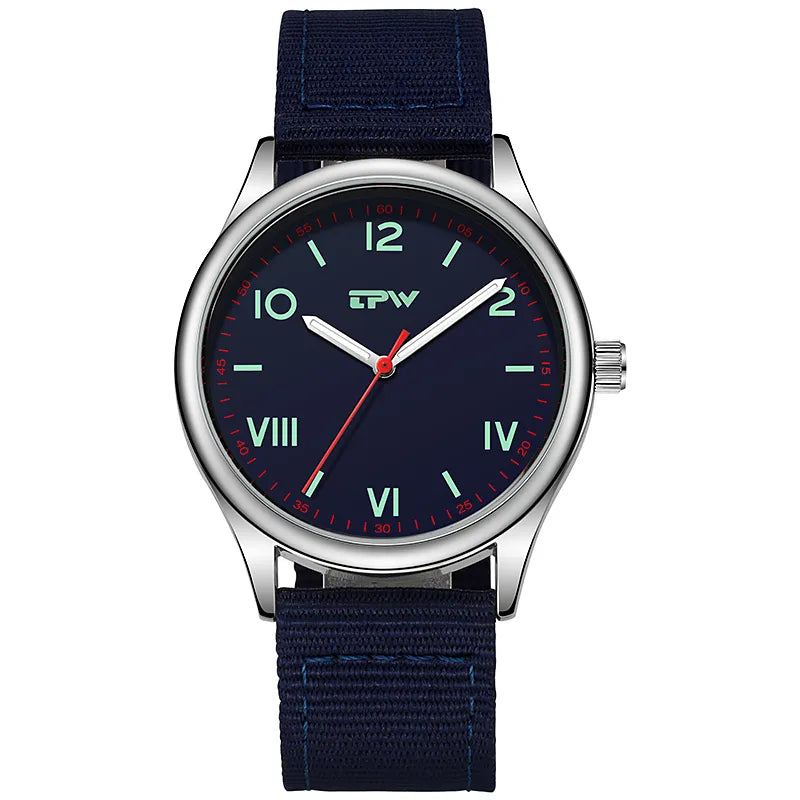 TPW 38mm North Field Watch Japan Quartz Movement Nylon Strap